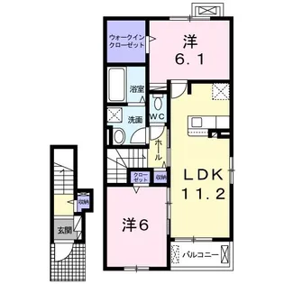 アリエッタ【2階】の間取り