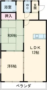 コーポエイト【1階】の間取り