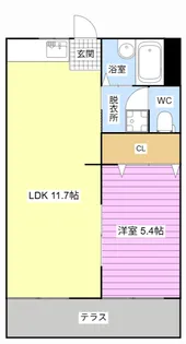 シャローム天王【1階】の間取り