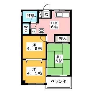 ハイツ小林【2階】の間取り