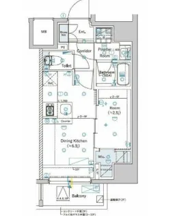 東京都新宿区早稲田鶴巻町【マンション】の間取り