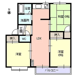 フレグランス ピュア【2階】の間取り
