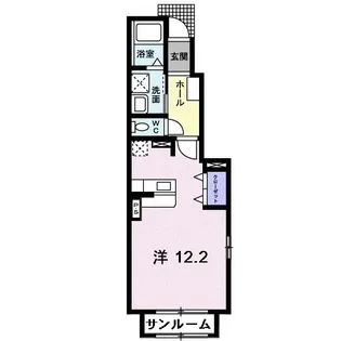 リアン・メルヴェイユ【1階】の間取り