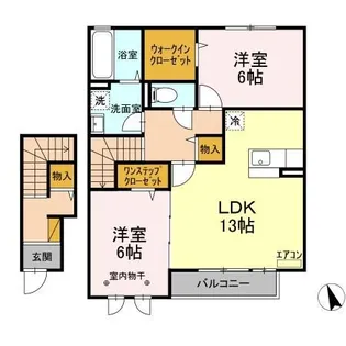 シャルマン B【2階】の間取り