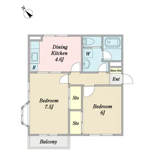 エスポワール戸張II【1階】の間取り