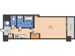 スプランディッド天王寺III【2階】の間取り