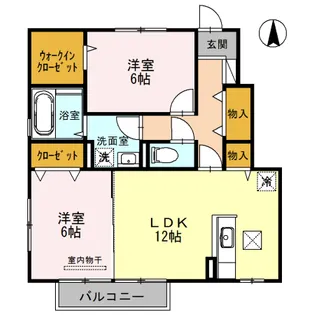 Sur Cerezo C棟【1階】の間取り