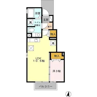 ヴァンコート C【1階】の間取り