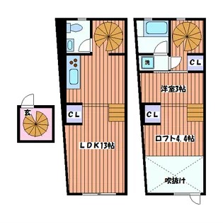 レコルト・サンク【3階】の間取り