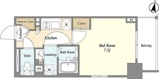 テラス南千住【4階】の間取り