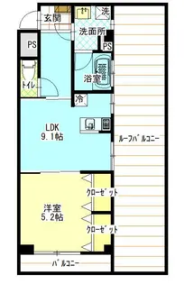 トーハン パールハイツ中野【4階】の間取り