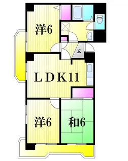 3LDKの間取り画像