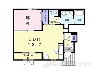 CASA AMORE【1階】の間取り