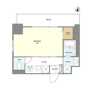 KDXレジデンス千葉中央East【9階】の間取り