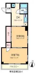 石鐘マンション【3階】の間取り