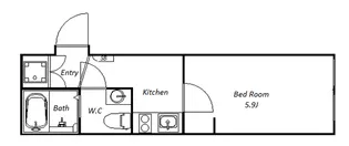 blue palette池上【2階】の間取り