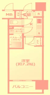 大阪府大阪市北区大淀中1【マンション】の間取り