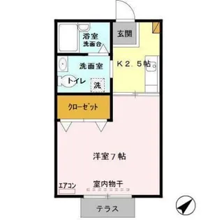 メゾンドノア【1階】の間取り