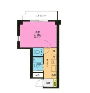 オークレット洗足池【2階】の間取り