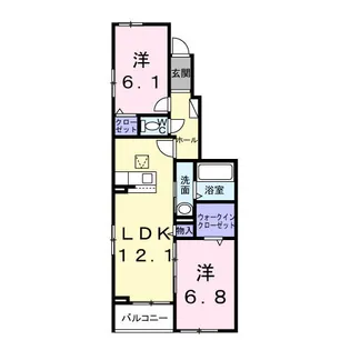 ペガサス【1階】の間取り