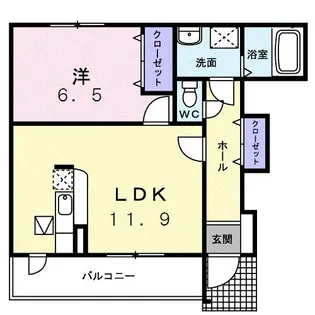 スターハイツA【1階】の間取り