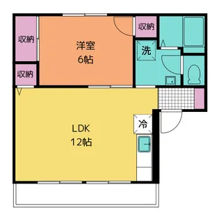 スウィートホーンA【1階】の間取り