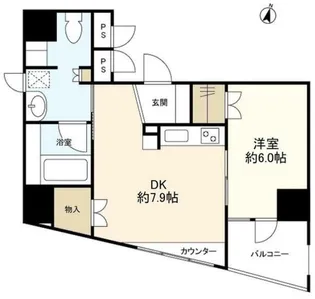 東京都新宿区北新宿4【マンション】の間取り