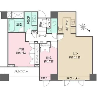 ルクセンブルグハウス【5階】の間取り