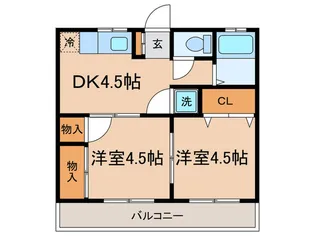 柿の木マンション【2階】の間取り