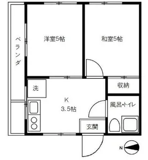 山田ビル【3階】の間取り