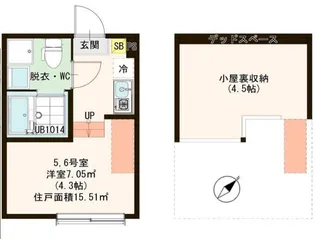 東京都江戸川区宇喜田町【アパート】の間取り