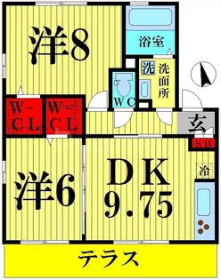 ハーブコテージ【1階】の間取り