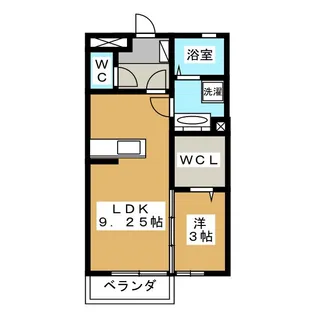 エトワール【1階】の間取り
