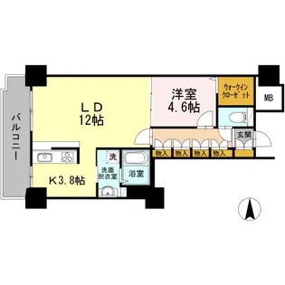 品川シーサイドビュータワーI【29階】の間取り