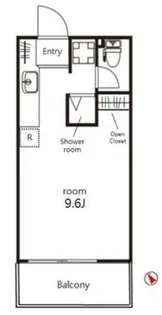 クレジデンス神谷町【8階】の間取り