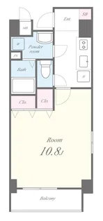 ブルーアース品川【7階】の間取り