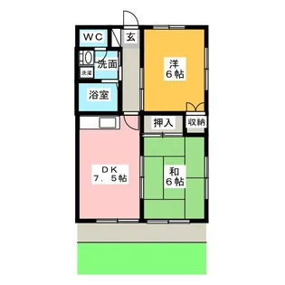 東京都小金井市中町3【アパート】の間取り