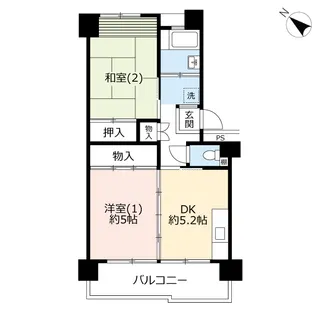 UR南永田【1階】の間取り
