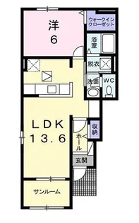 シャルム A【1階】の間取り