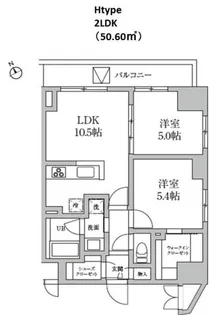 レジディア日本橋馬喰町II【11階】の間取り