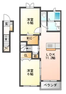 ラ・フレーズ【2階】の間取り