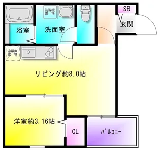 F+style八尾北久宝寺【3階】の間取り
