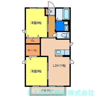 リガシーI・II・III【2階】の間取り