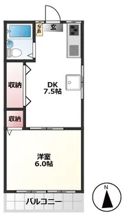 コーポあすか【2階】の間取り