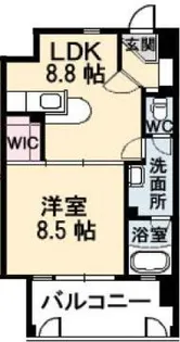 フラットリア御船【3階】の間取り