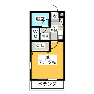 エテルナヴィラ【1階】の間取り