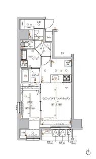 RELUXIA CITY 両国【4階】の間取り