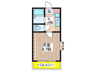 コーポ溝手【2階】の間取り