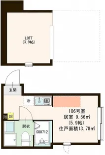 ケルシュージュ【1階】の間取り