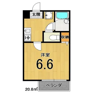 ポルト・ボヌール【3階】の間取り